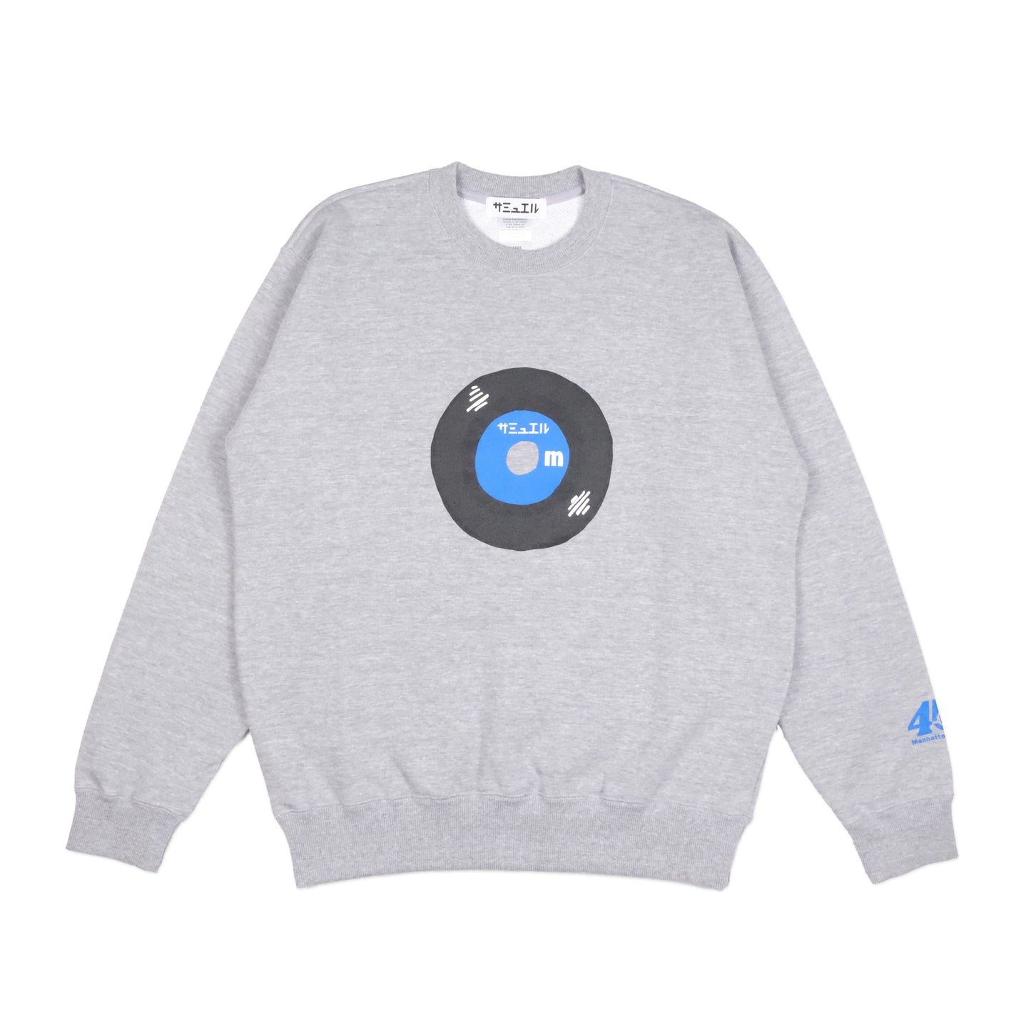 SAMUEL × Manhattan Records 7inch 45th anniv. SWEAT SHIRT
