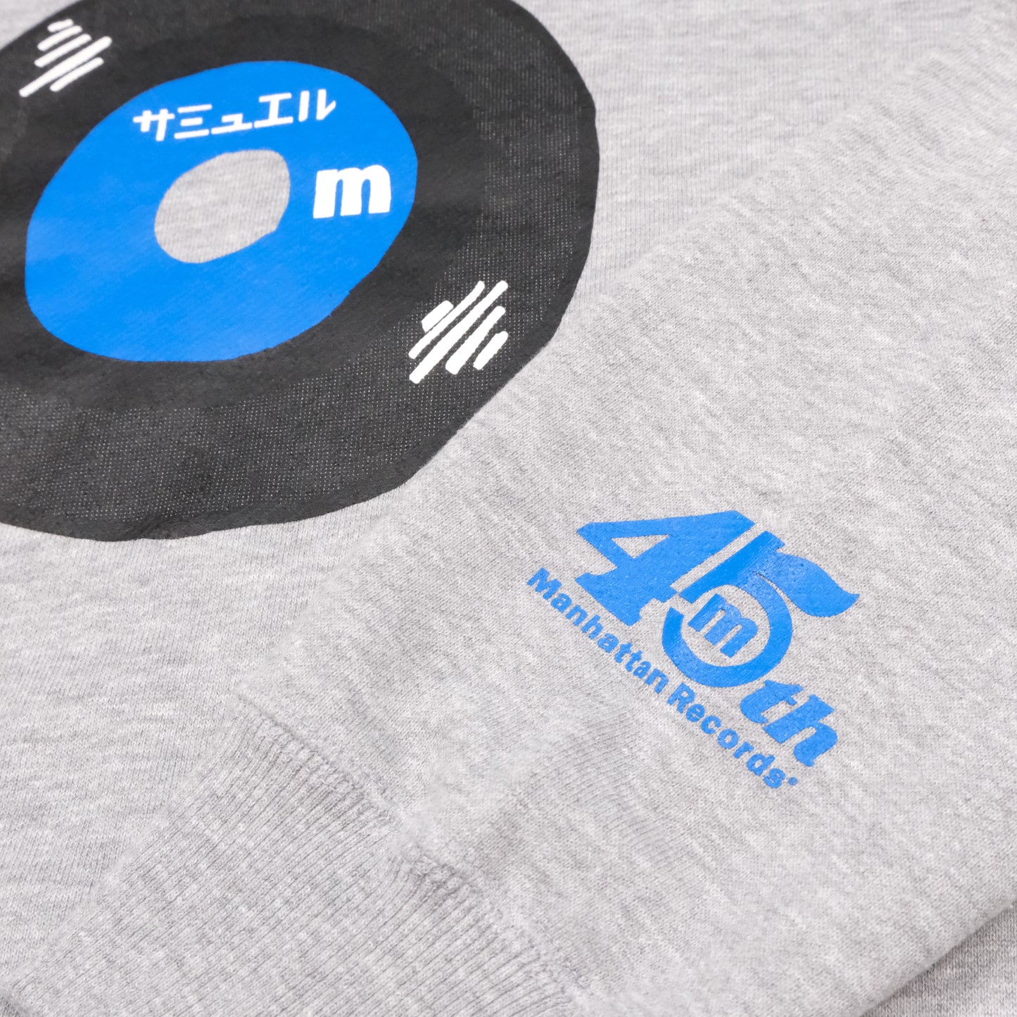SAMUEL × Manhattan Records 7inch 45th anniv. SWEAT SHIRT