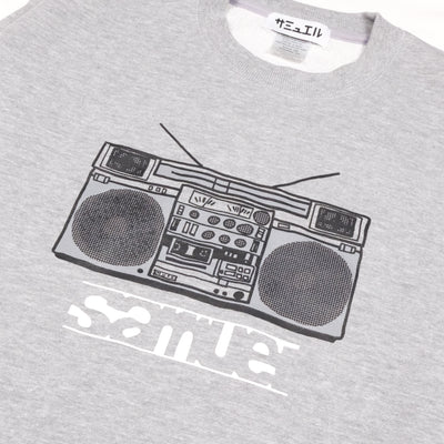 SAMUEL RADIO CASSETTE90 CREWNECK SWEAT SHIRT