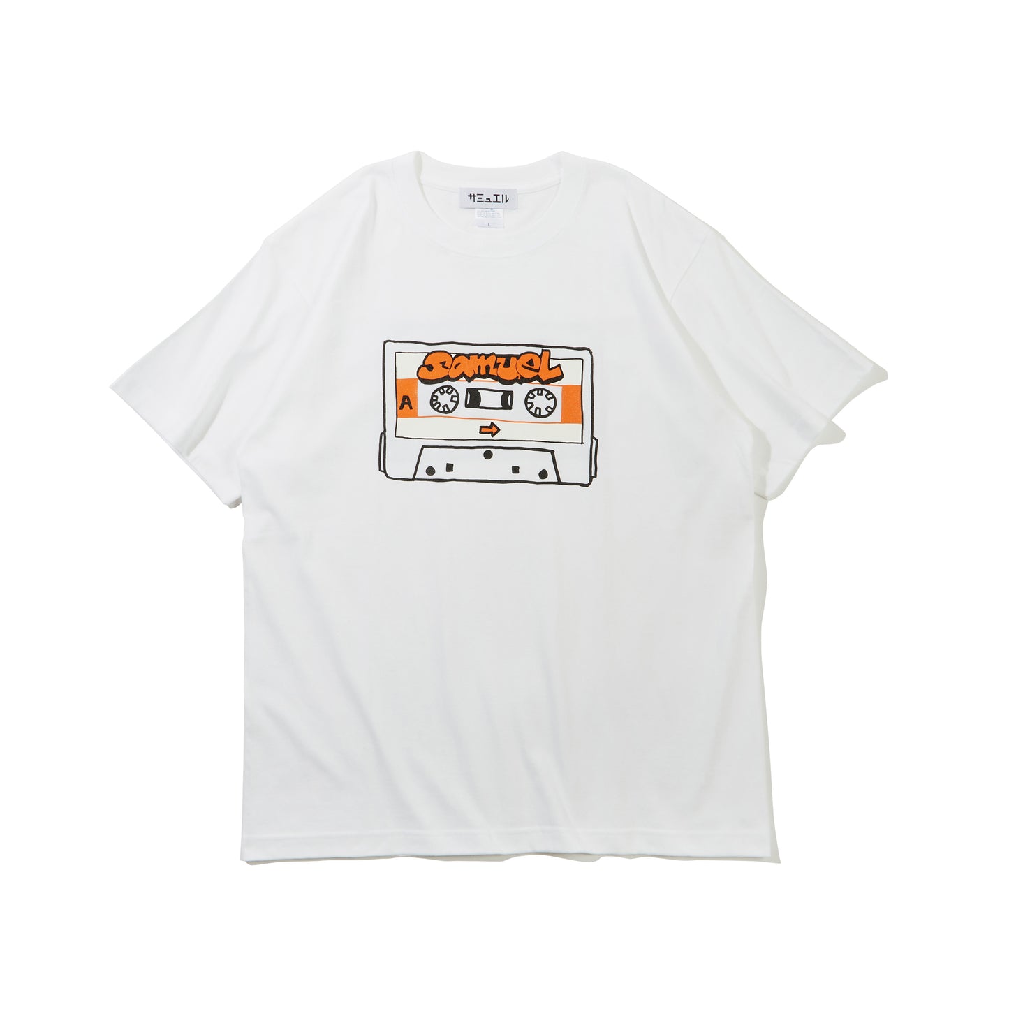 SAMUEL CASSETTE TAPE TEE / ORANGE