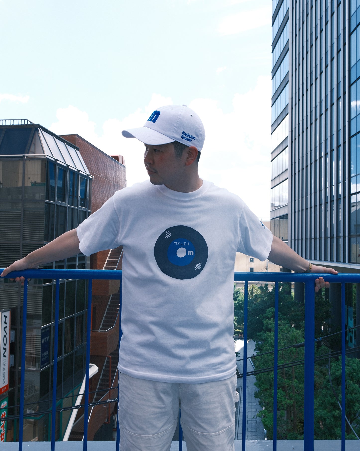SAMUEL × Manhattan Records M ILLUST LOGO CAP