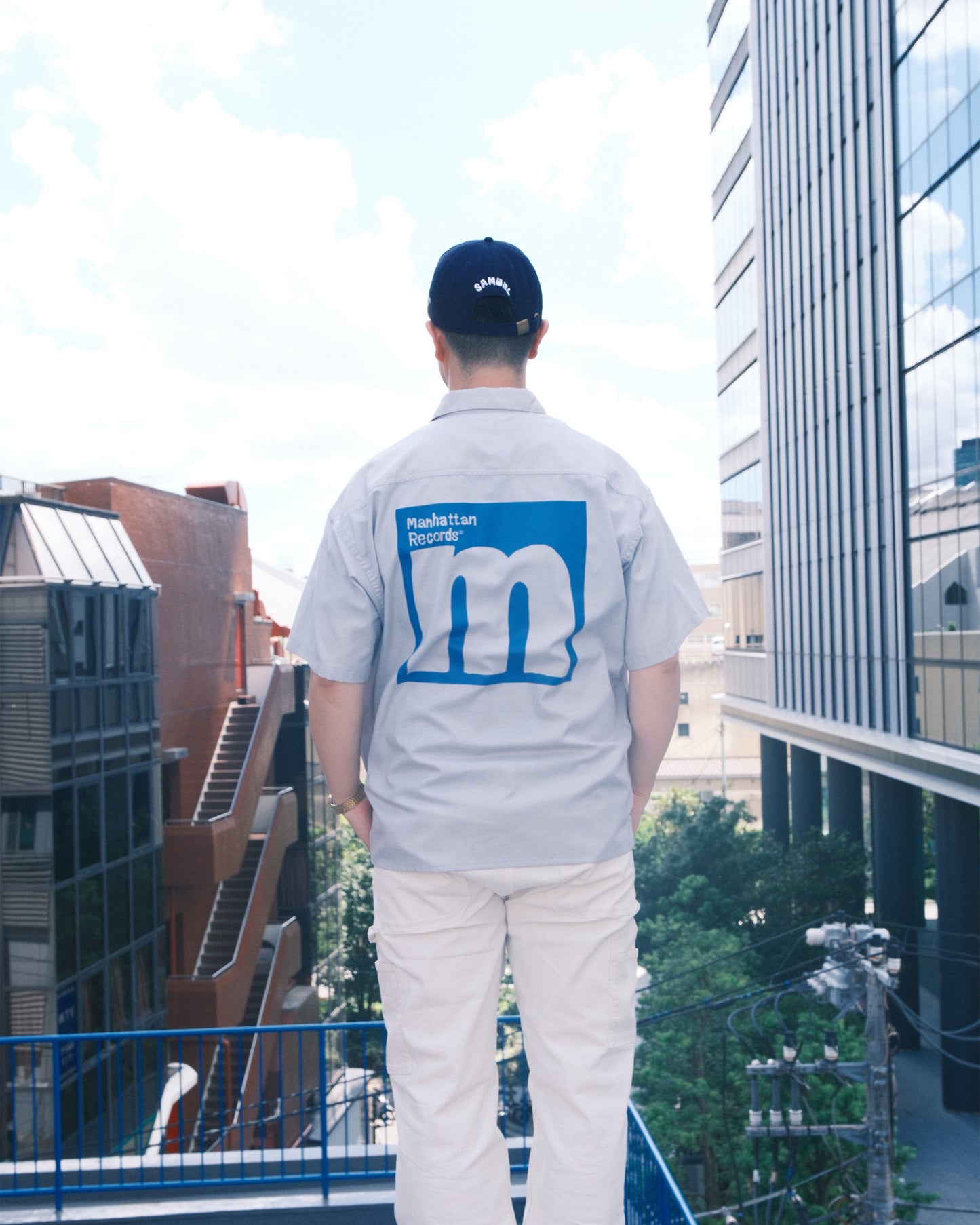 SAMUEL × Manhattan Records M ILLUST LOGO CAP
