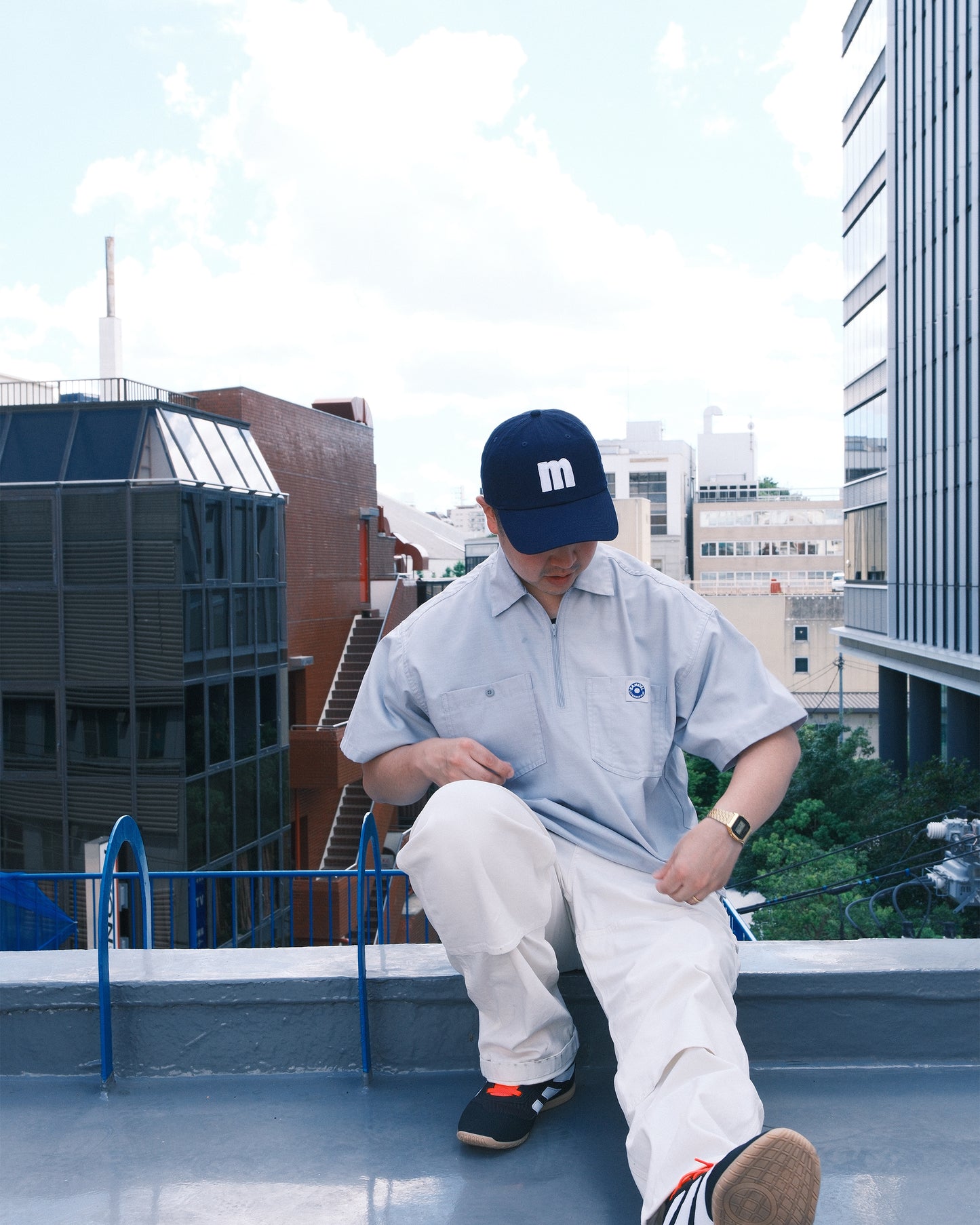 SAMUEL × Manhattan Records M ILLUST LOGO CAP