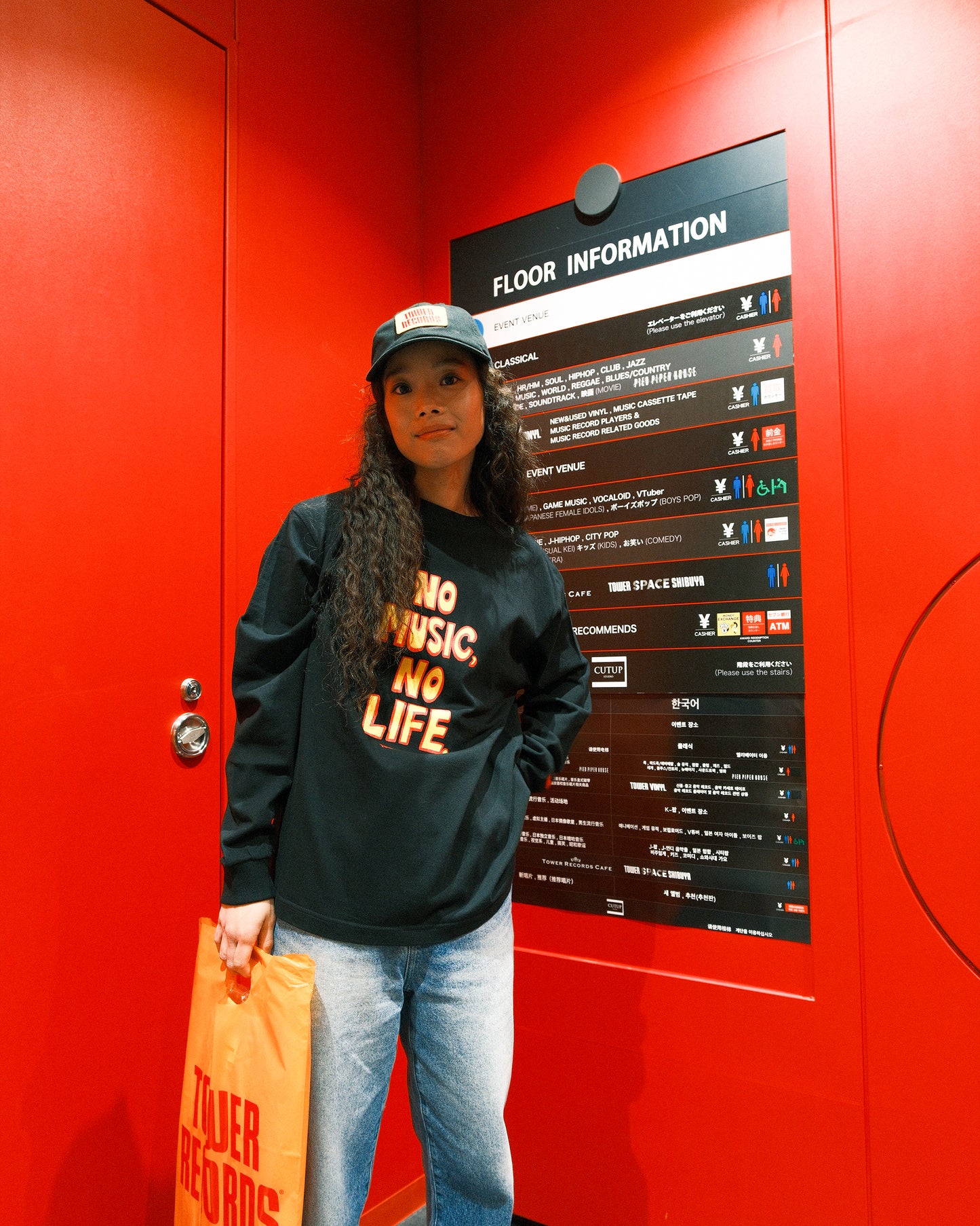 SAMUEL x TOWER RECORDS NMNL L/S TEE