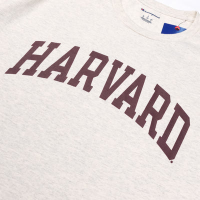 VINYL7 RECORDS Harvard Champion Tee / OATMEAL