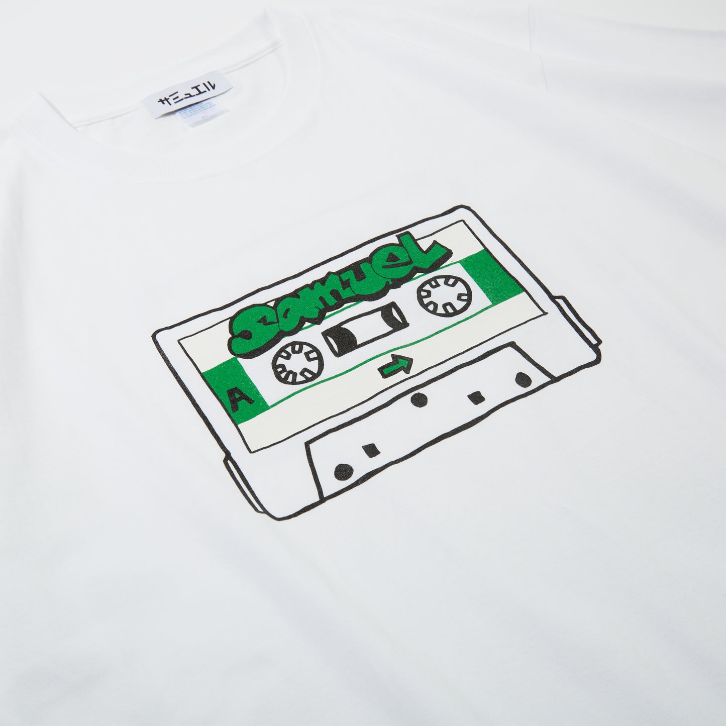SAMUEL CASSETTE TAPE TEE / GREEN