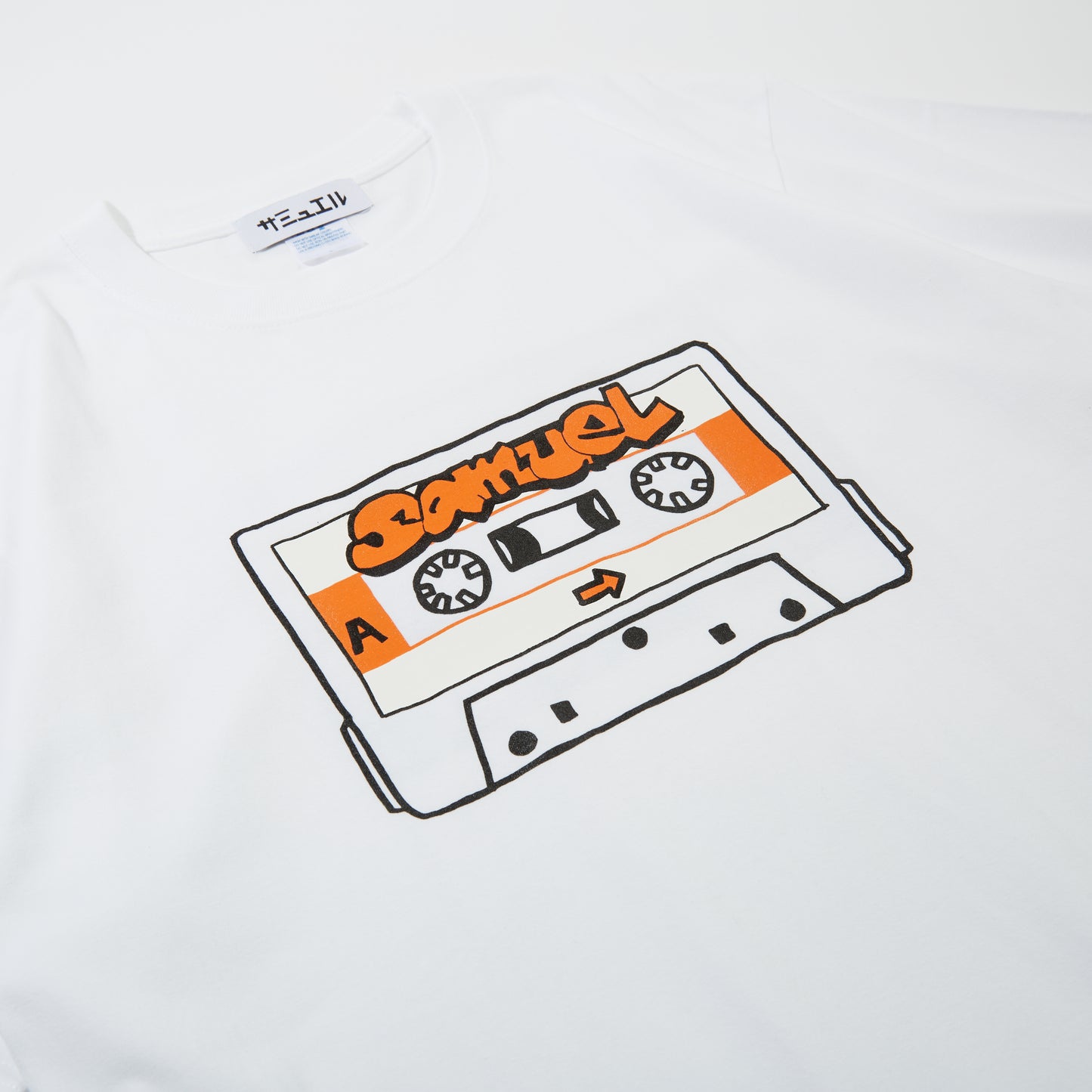 SAMUEL CASSETTE TAPE TEE / ORANGE