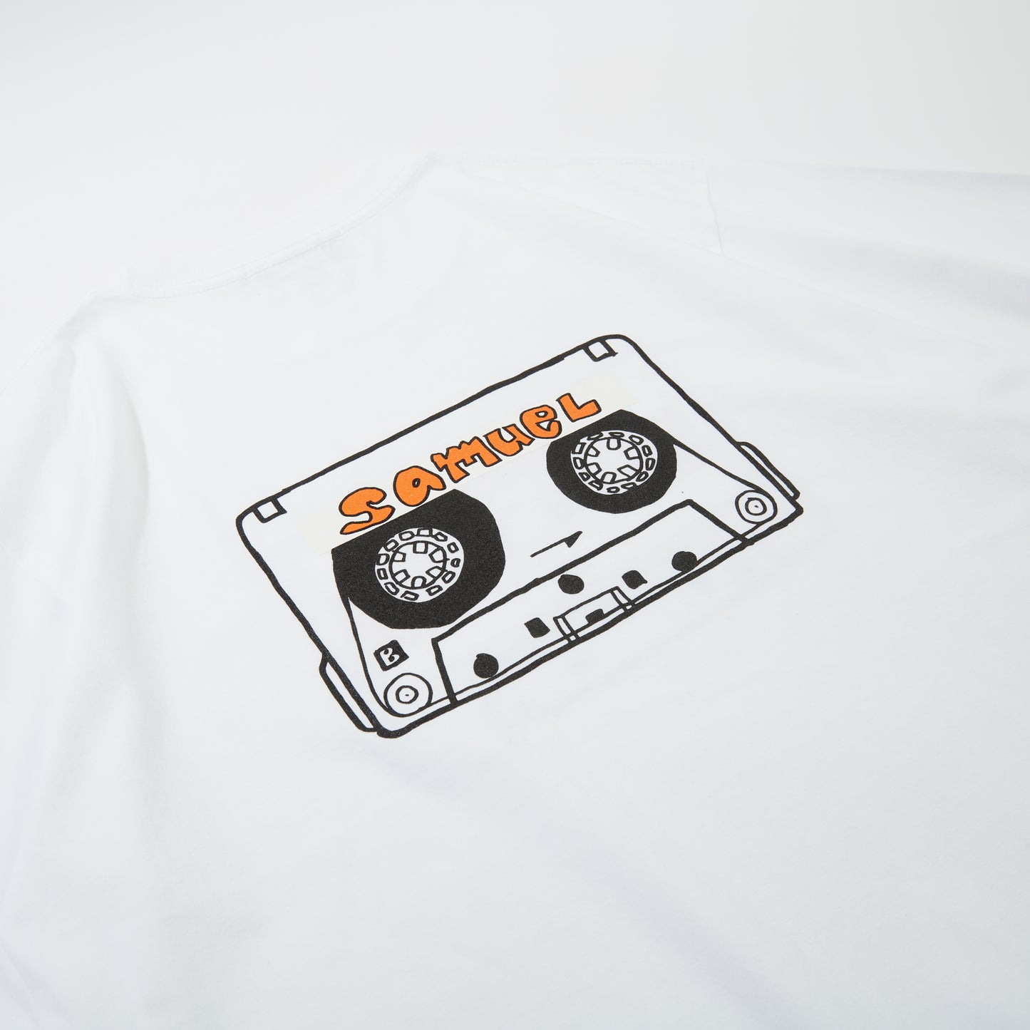 SAMUEL CASSETTE TAPE TEE / ORANGE