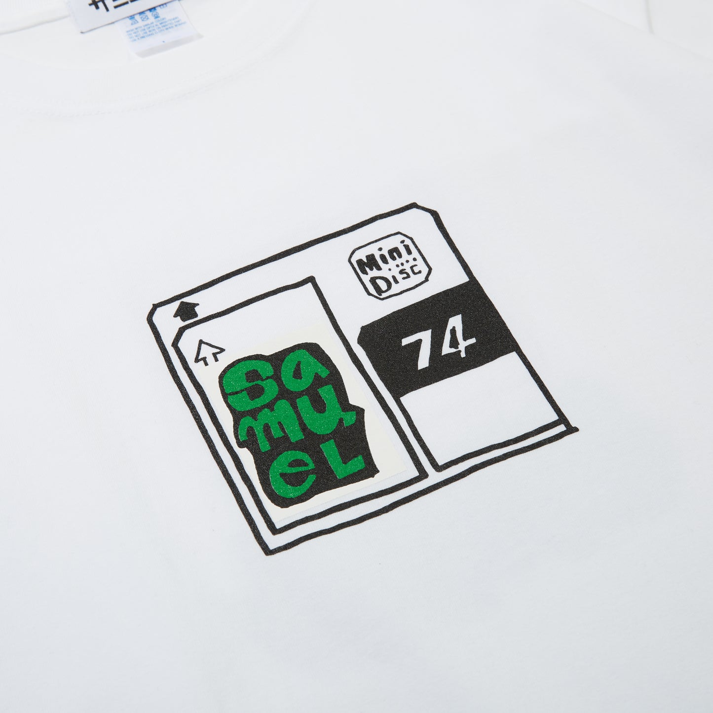 SAMUEL MINIDISC TYPE2 TEE WHITE