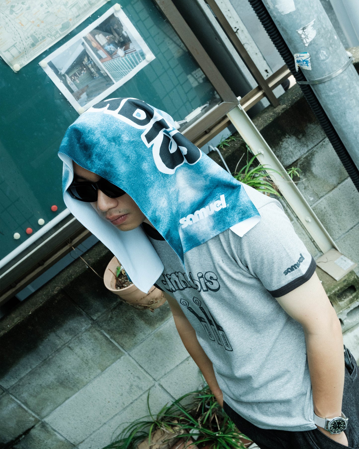 SAMUEL × CANNABIS FACE TOWEL