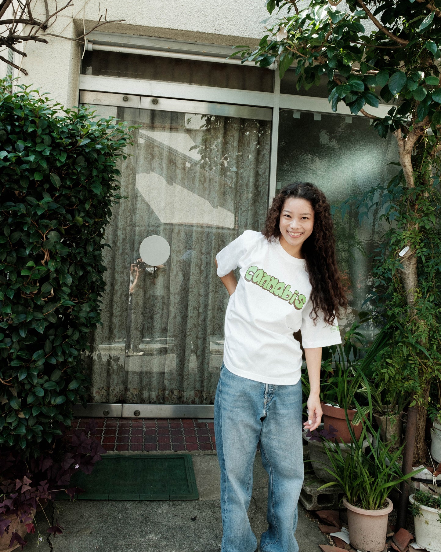 SAMUEL × CANNABIS LOGO S/S TEE