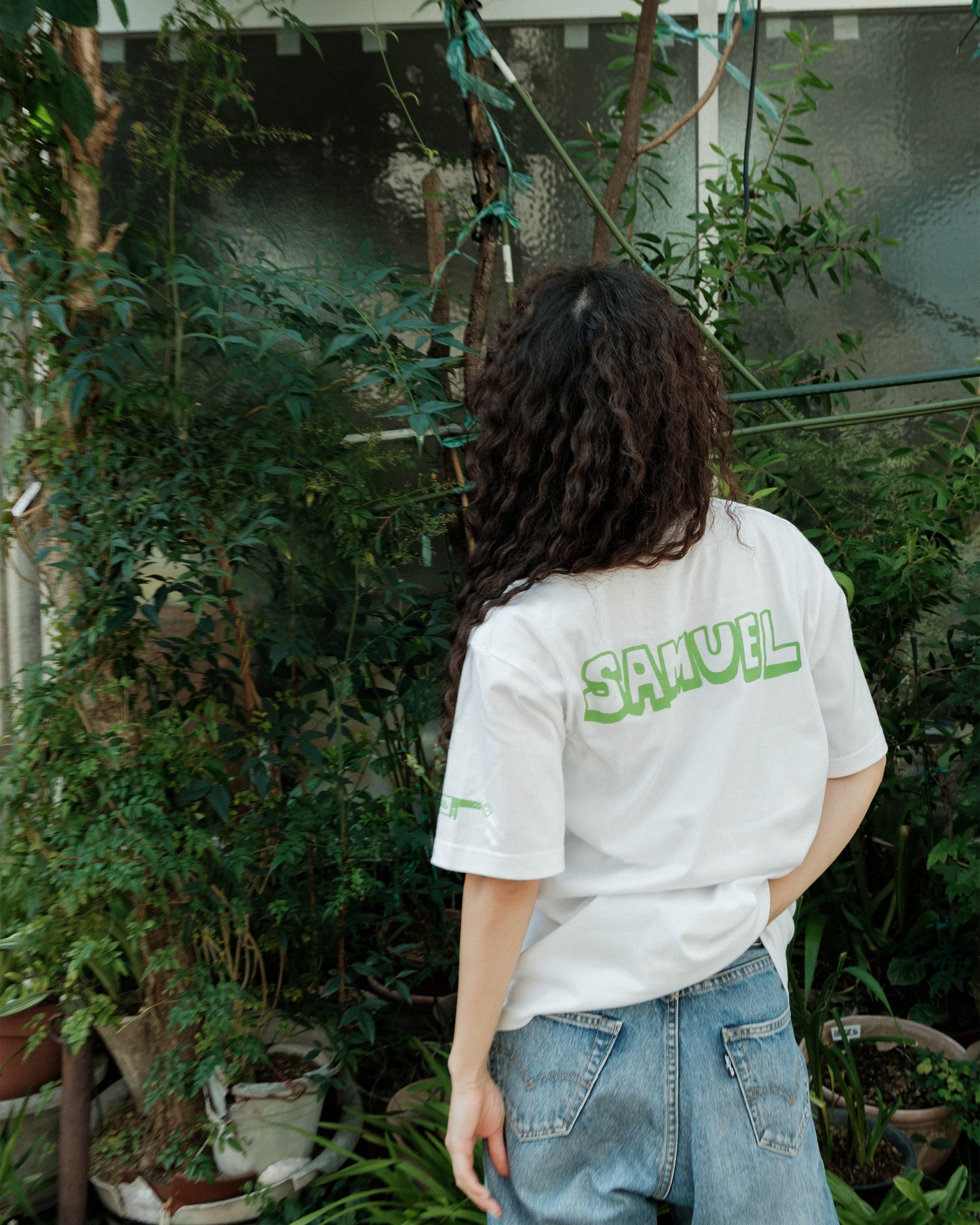 SAMUEL × CANNABIS LOGO S/S TEE