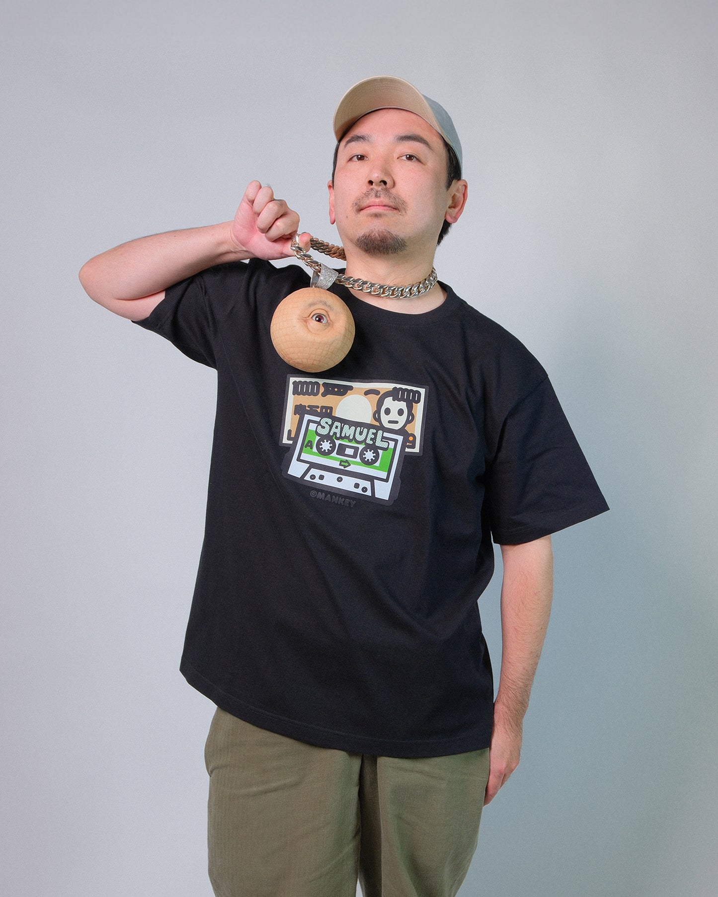 SAMUEL x MANKEY マン券GRAPHIC S/S TEE 京浜電子 MIXTAPE PACK