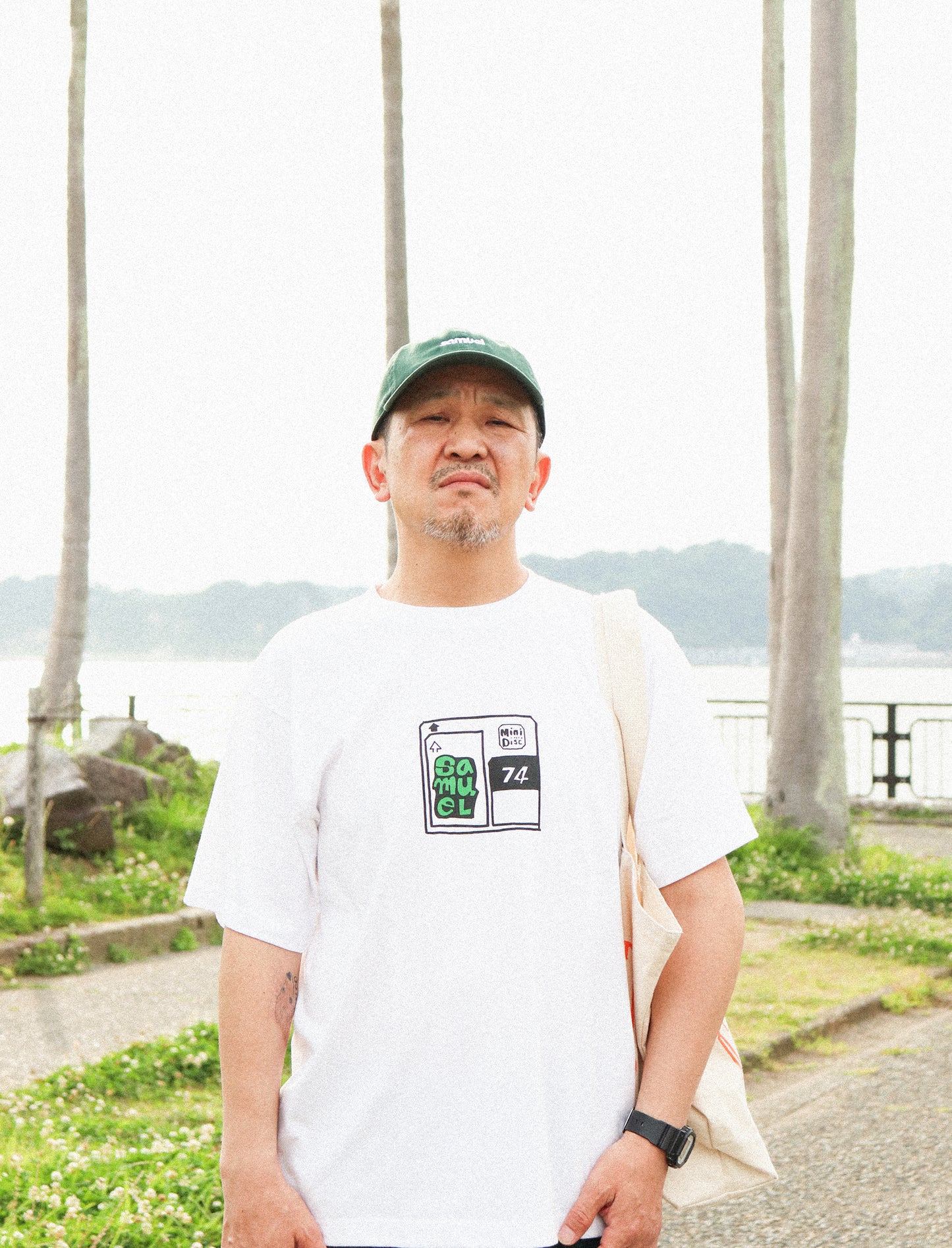 SAMUEL MINIDISC TYPE2 TEE WHITE
