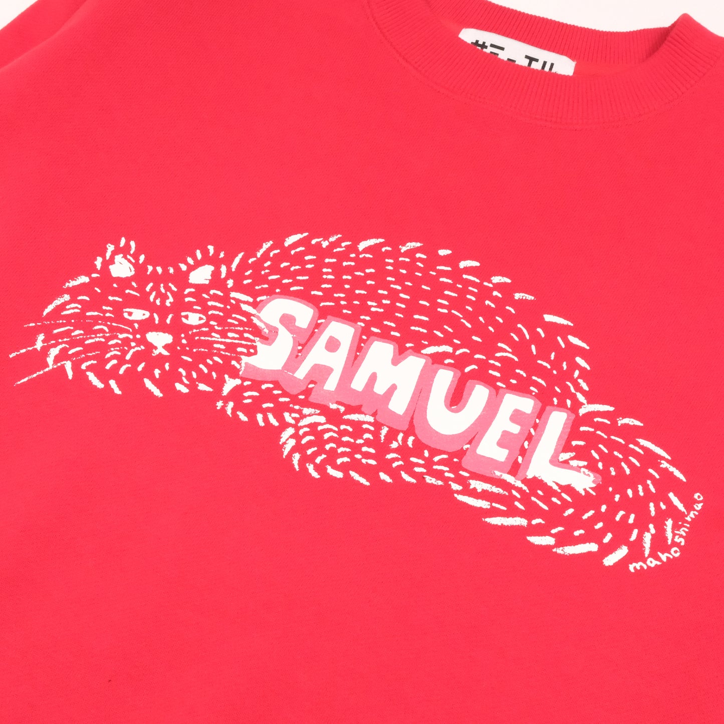 SAMUEL × SHIMAO MAHO CAT LOGO CREWNECK SWEAT SHIRT