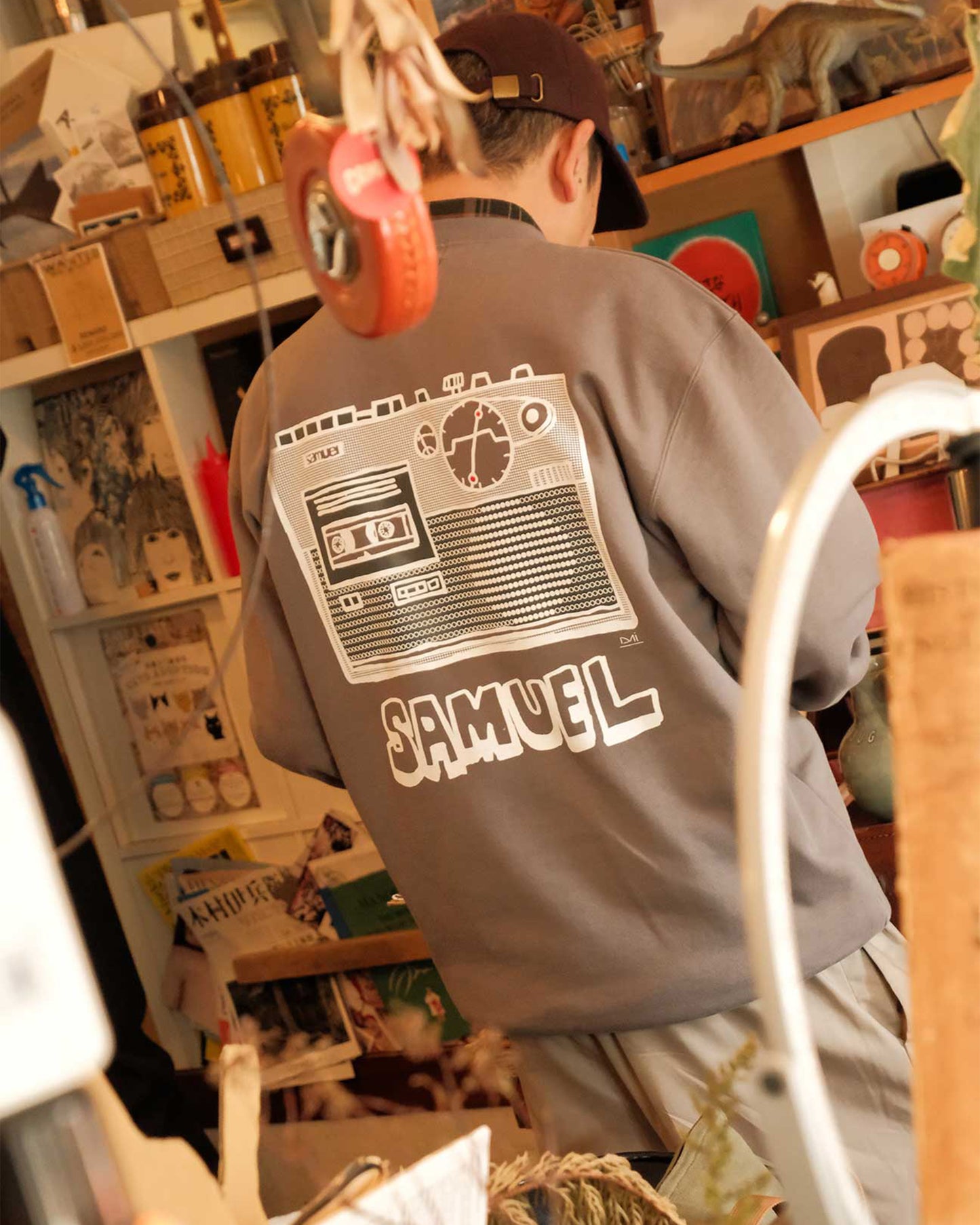 SAMUEL x WDS Crewneck Sweatshirt (Radio Cassete)