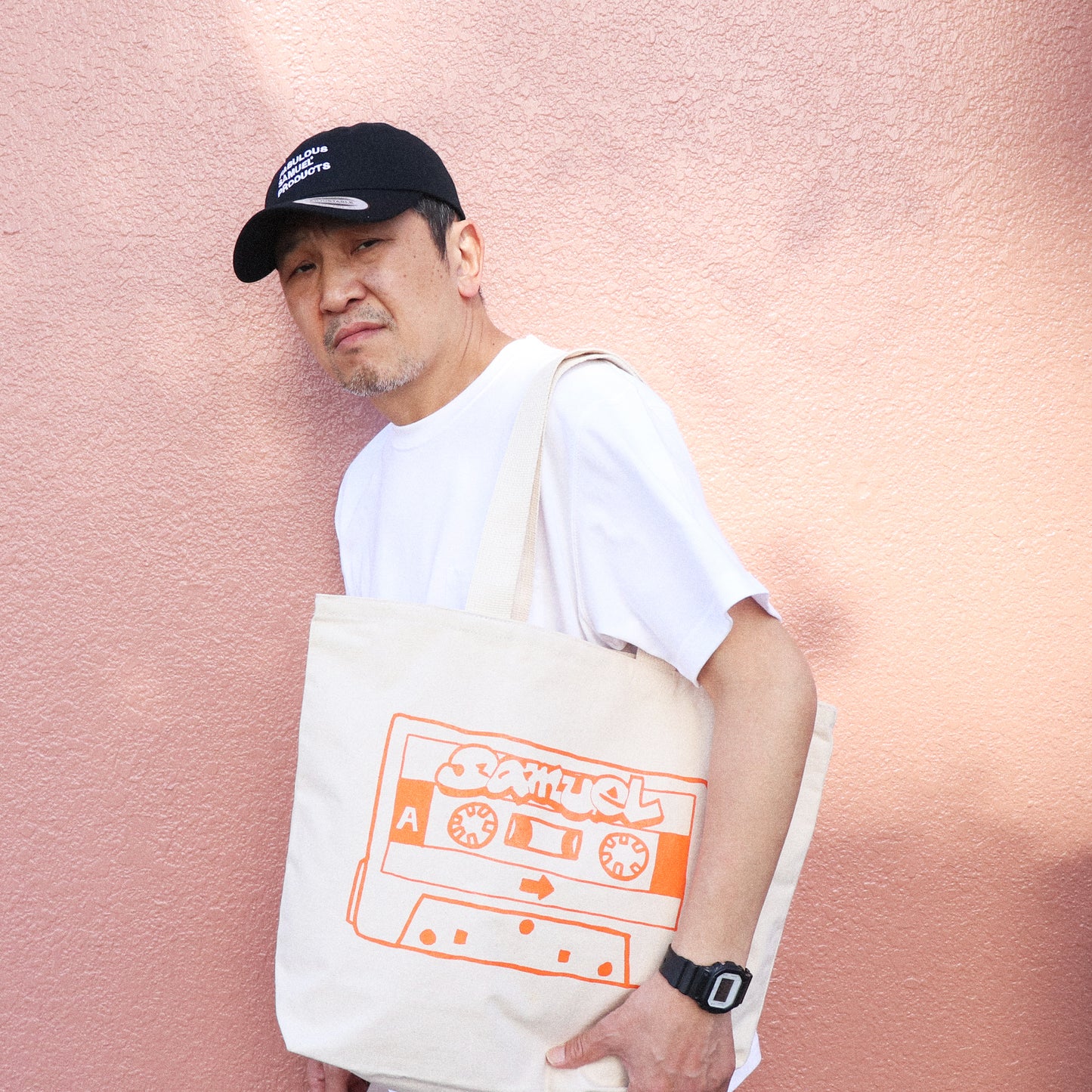 SAMUEL CASSETTE TAPE TOTE BAG