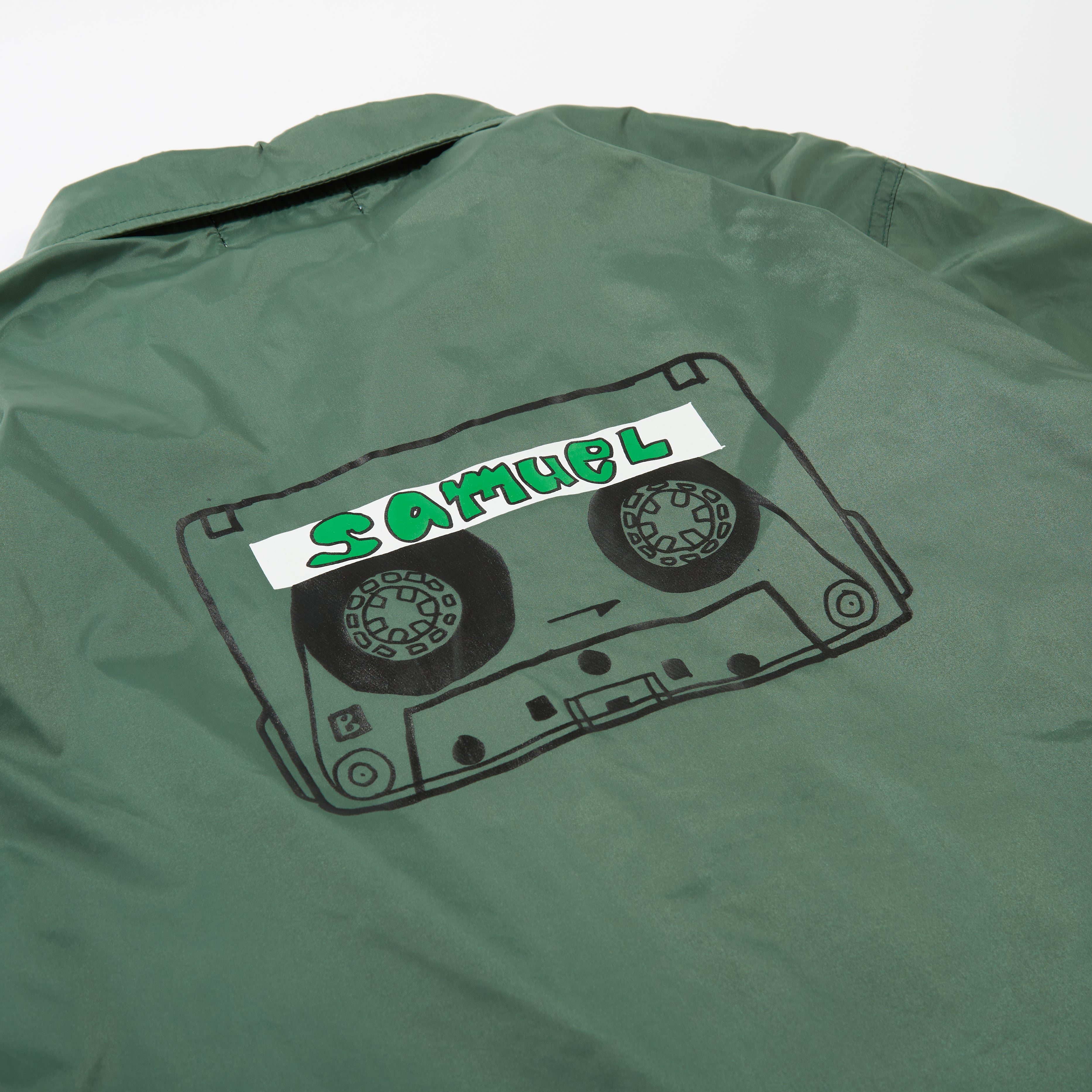SAMUEL CASSETTE TAPE COACH JACKET / GREEN – SAMUEL STORE