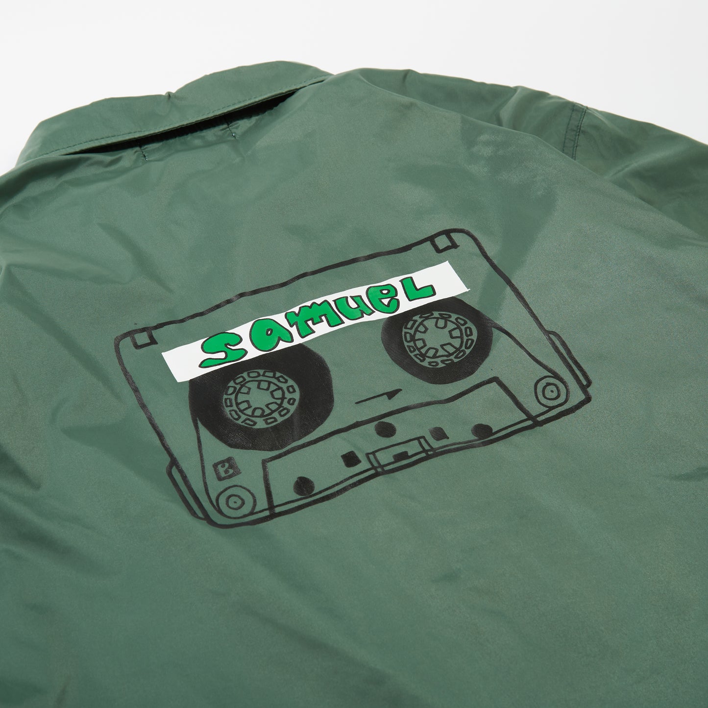 SAMUEL CASSETTE TAPE COACH JACKET / GREEN