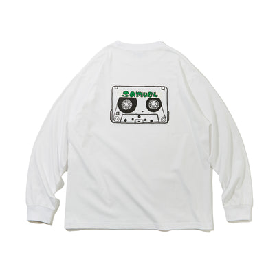 SAMUEL CASSETTE TAPE LONG SLEEVE TEE / GREEN