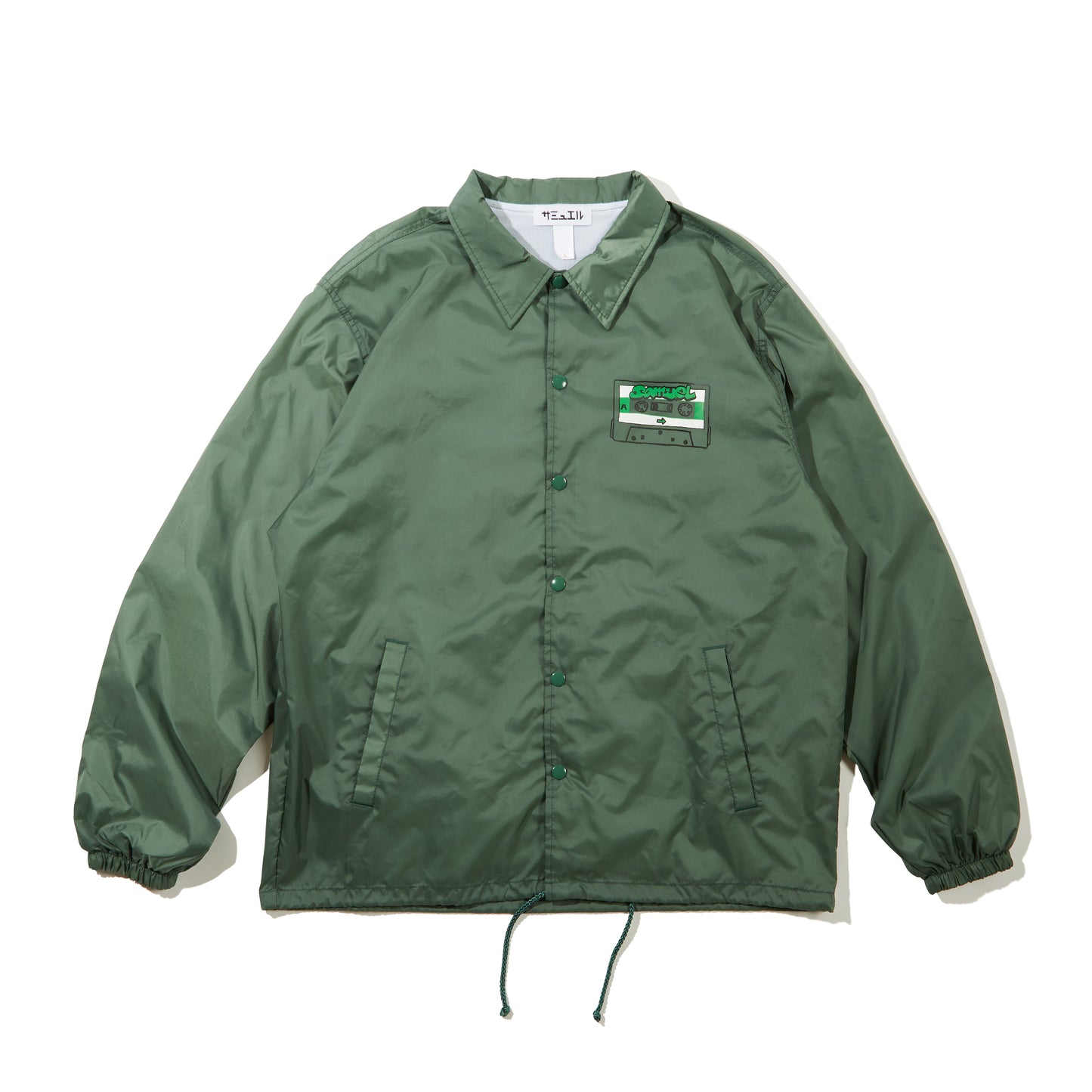 SAMUEL CASSETTE TAPE COACH JACKET / GREEN