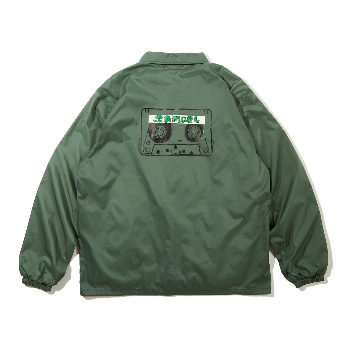 SAMUEL CASSETTE TAPE COACH JACKET / GREEN