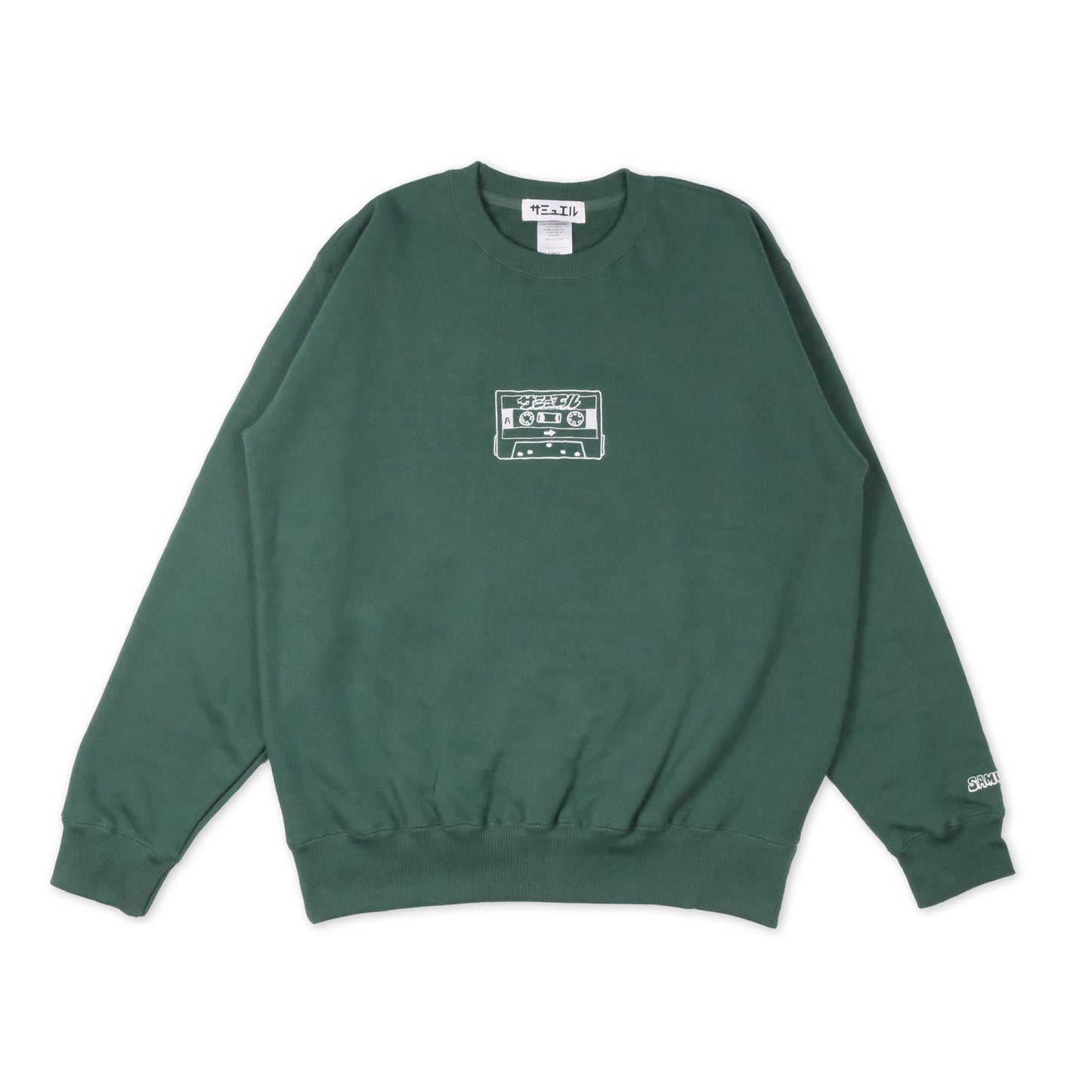 SAMUEL CASSETTE TAPE ENBROIDERY SWEAT SHIRT