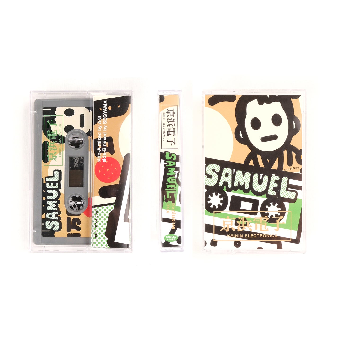 SAMUEL x MANKEY マン券GRAPHIC S/S TEE 京浜電子 MIXTAPE PACK