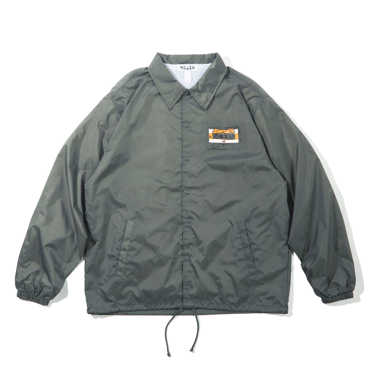 SAMUEL CASSETTE TAPE COACH JACKET / CHARCOAL
