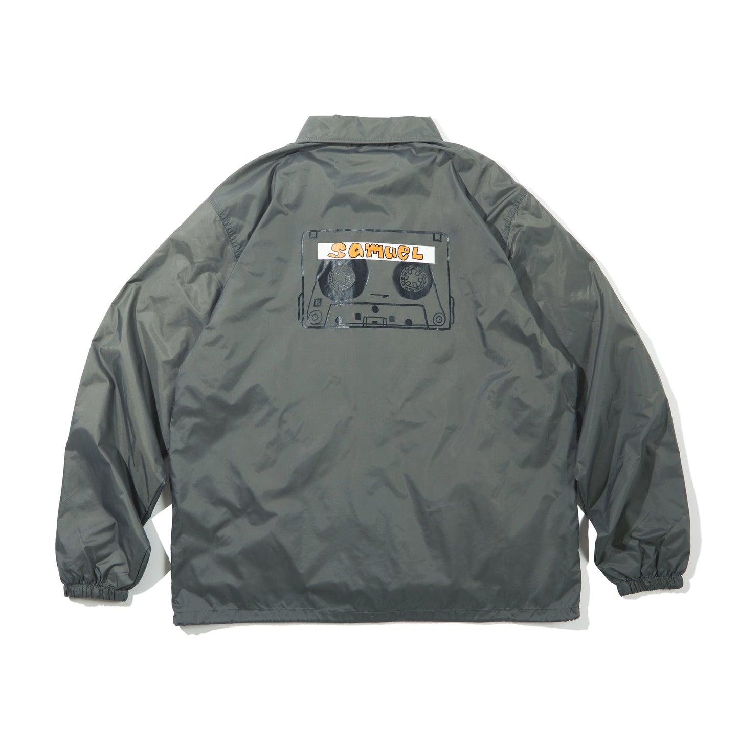 SAMUEL CASSETTE TAPE COACH JACKET / CHARCOAL