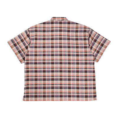 SAMUEL HALF ZIP S/S CHECK WORK SHIRTS