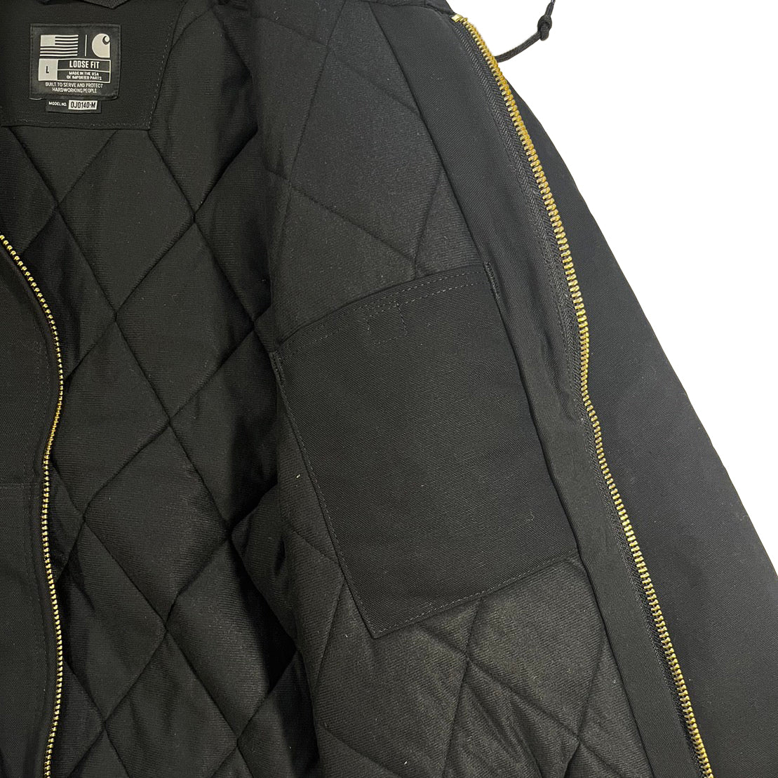 VINYL7 RECORDS Made in USA Carhartt Active Jacket - BLACK