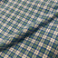 VINYL7 RECORDS VERMONT FLANNEL Fitted Short Sleeve Shirt / Blue