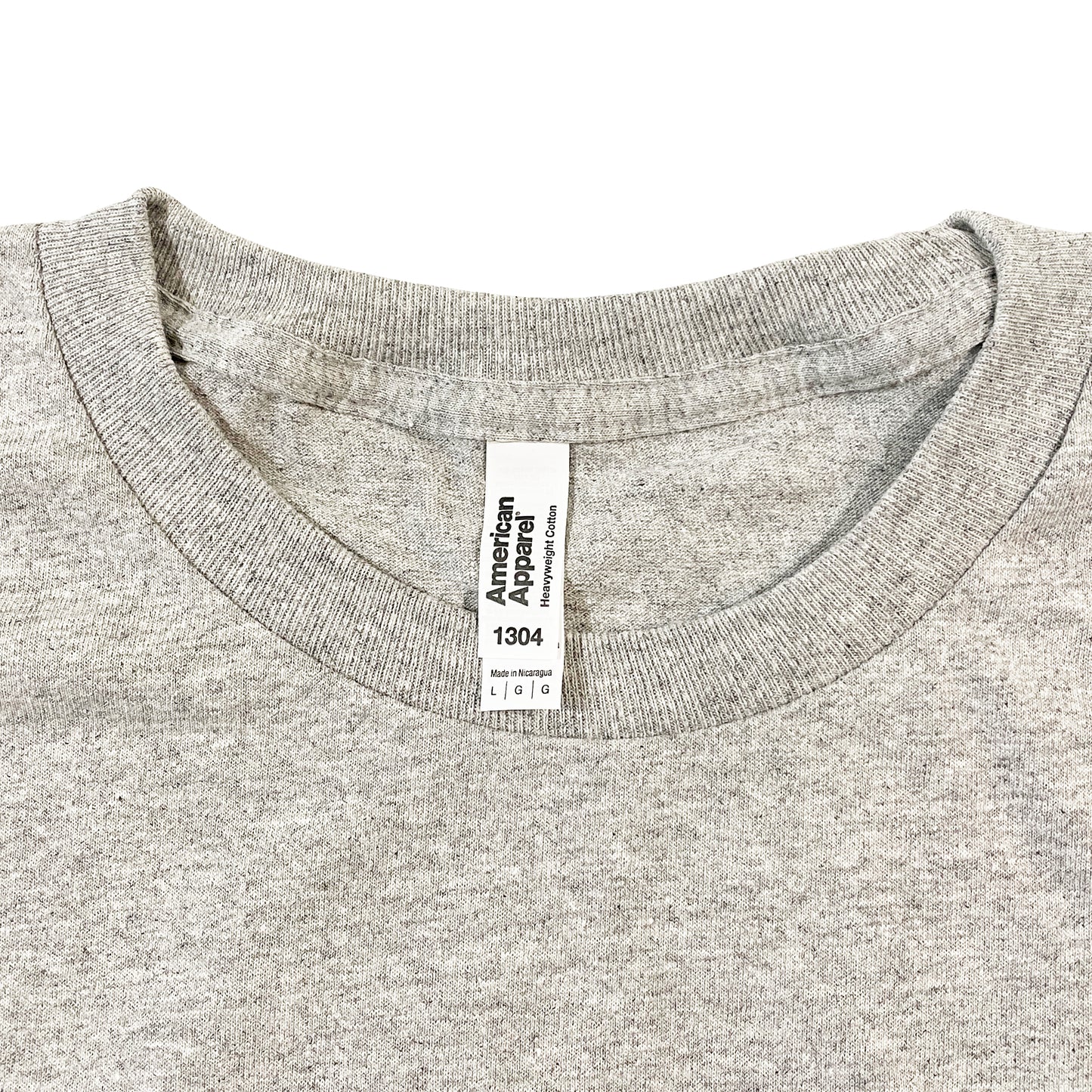 American Apparel 6.0oz 長袖Tシャツ AA1304 / ヘザーグレー