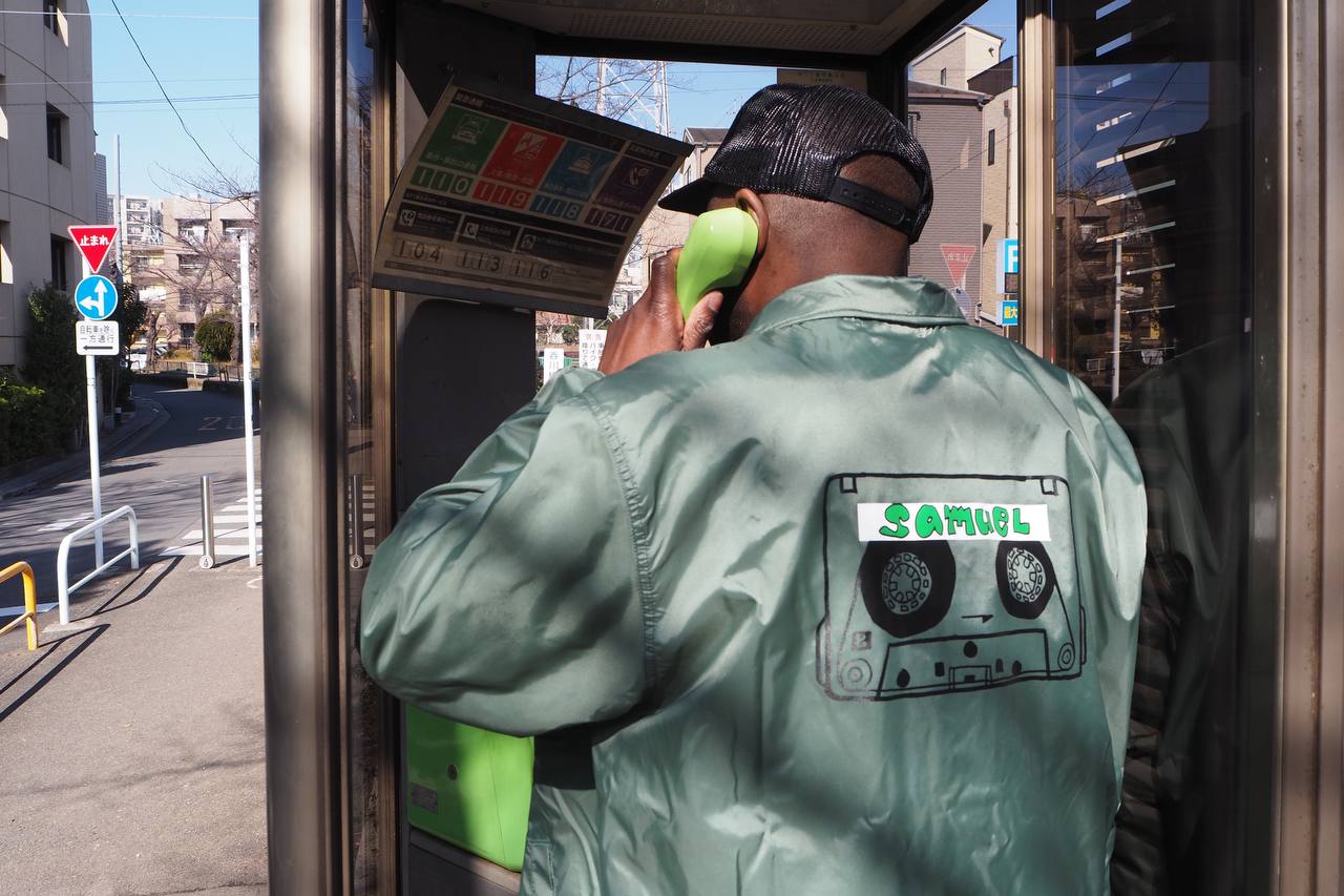SAMUEL CASSETTE TAPE COACH JACKET / GREEN
