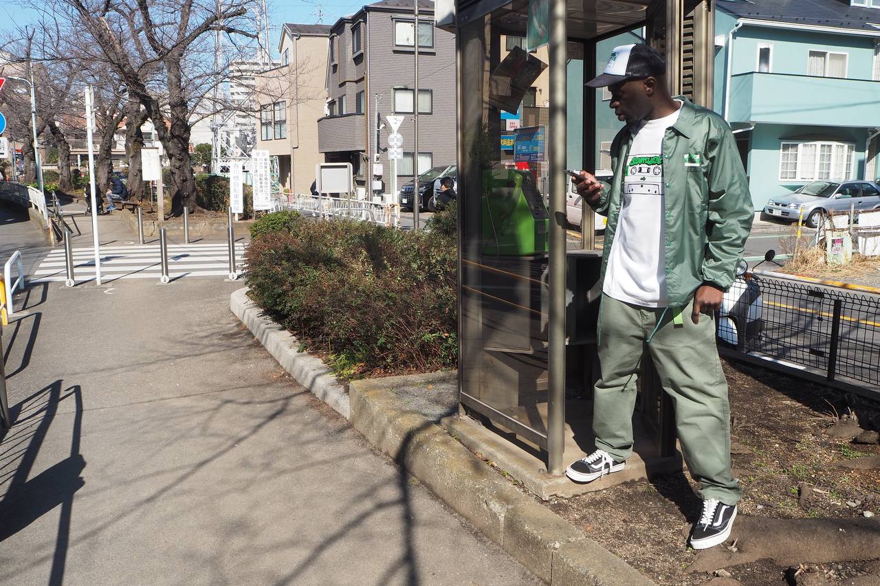 SAMUEL CASSETTE TAPE COACH JACKET / GREEN