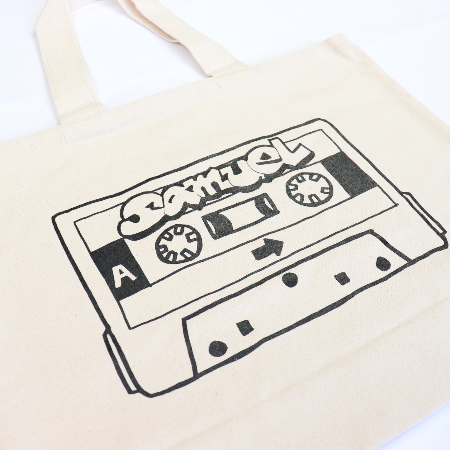 SAMUEL CASSETTE TAPE TOTE BAG